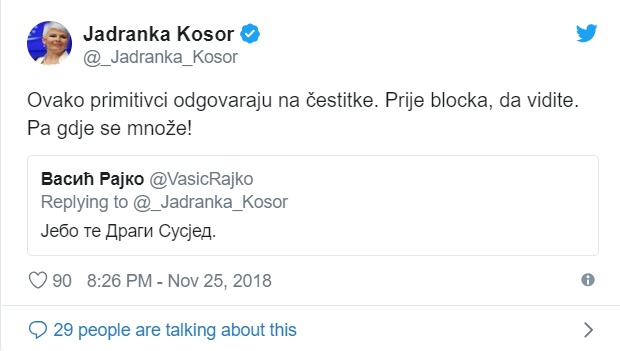 “Je.. te dragi susjed” – Vasić opsovao Kosor nakon što je BiH čestitala Dan državnosti 1 kosor vasic 1