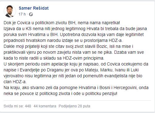REŠIDAT DEMOLIRAO ČOVIĆA: "Prijatelji moji, čitav život slavili ste Božić, išli na mise - sve vam je džaba..." 1 residat