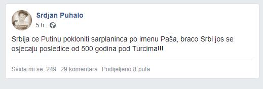 SRĐAN PUHALO U SVOM STILU KOMENTARISAO VUČIĆEV POKLON PUTINU: Evo zašto je šarplanincu Vučić dao ima - PAŠA! 2 sp