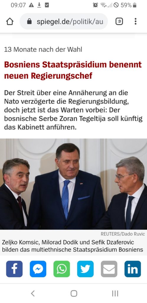 NJEMAČKI SPIEGEL OHLADIO DODIKA: Bosna i Hercegovina ide u NATO… 1 ff352a0fa679e8fd01bc1092d07df7dd