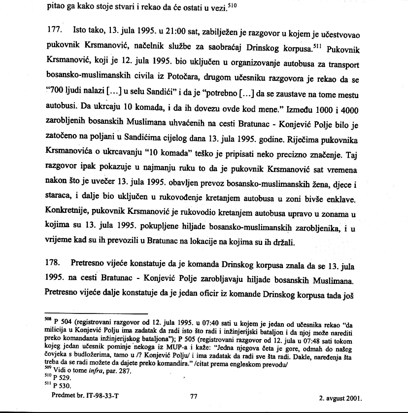 HAŠKI TRANSKRIPTI PRESRETNUTIH RAZGOVORA: “Viškoviću, 700 ljudi se nalazi u Sandićima. Ukrcajte 10 komada” 3 TRANSKRIPT 3