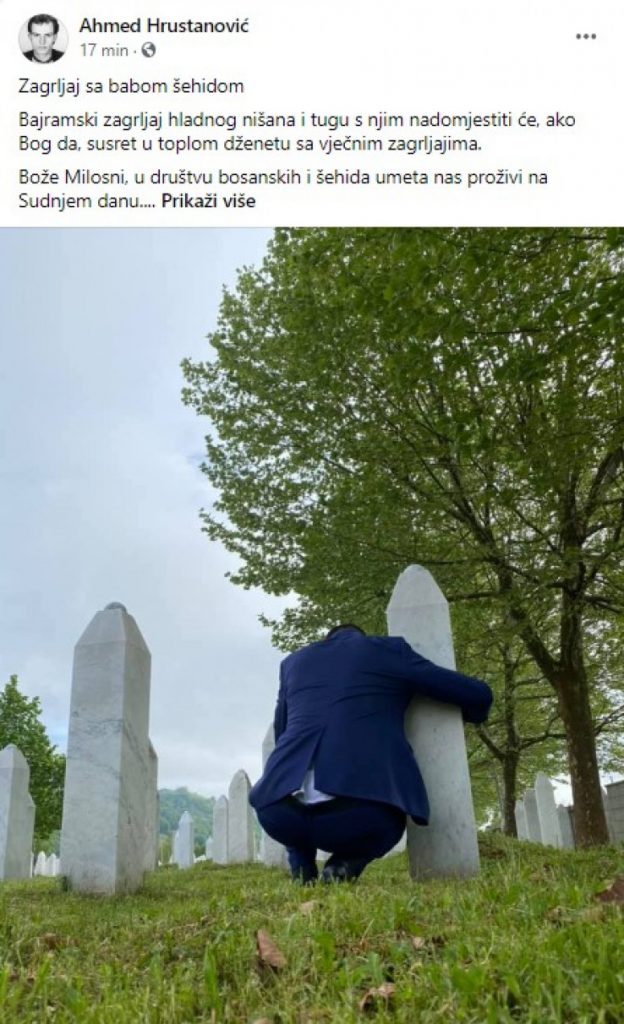 EMOTIVNO/ Potresna fotografija imama iz Srebrenice: Zagrljaj sa babom šehidom 1 w873