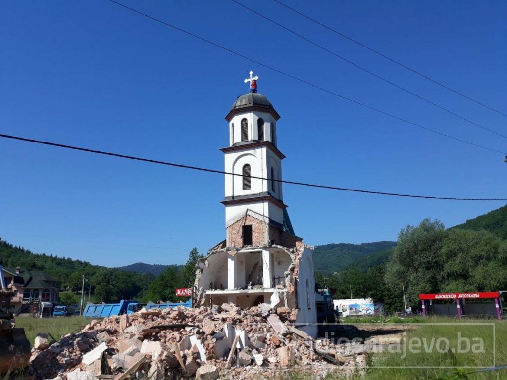 Tužilaštvo BiH se oglasilo o rušenju crkve u dvorištu nane Fate Orlović 1 Crkva nana juni2021 RSA4