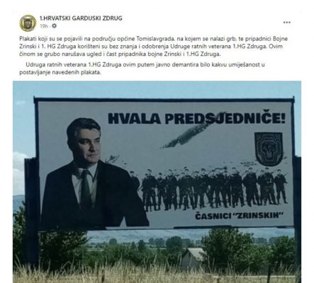 NIJE DOBRODOŠAO SVUGDJE GDJE SU HRVATI: Išarali plakat Zoranu Milanoviću u BiH, pogledajte poruku 1 E30D0AA3 8487 4058 842B A94DFFF22E8C