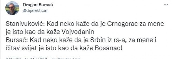 Bursać "spustio" Stanivukoviću: Kad neko kaže da je Srbin iz RS-a, za mene i čitav svijet je isto kao da kaže Bosanac 1 w873