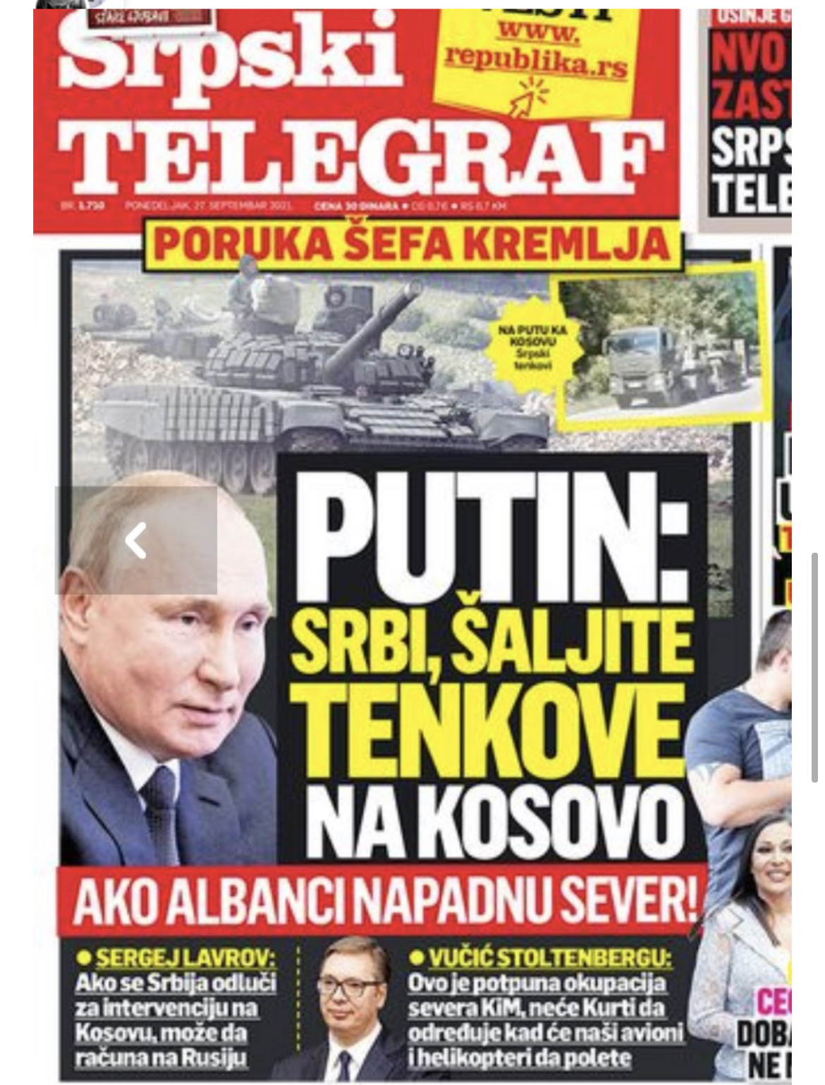 PADAJU MASKE: Pogledajte kako Vučić preko svojih medija diže paniku i sprema se za rat, iza svega stoji… 2 B29B40BA 14F4 48D3 8944 F3C30309A7D6