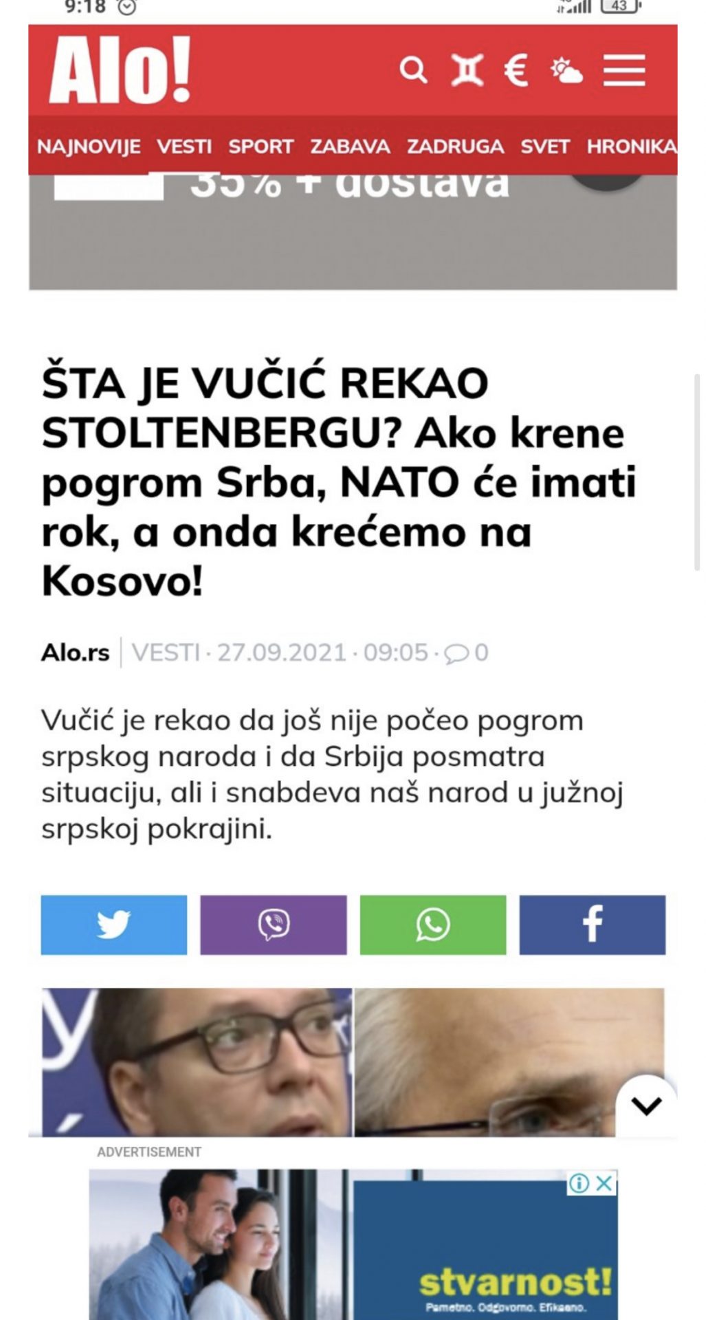 PADAJU MASKE: Pogledajte kako Vučić preko svojih medija diže paniku i sprema se za rat, iza svega stoji… 1 F9F27597 010F 46E2 A16D 12EF3DEC60EB
