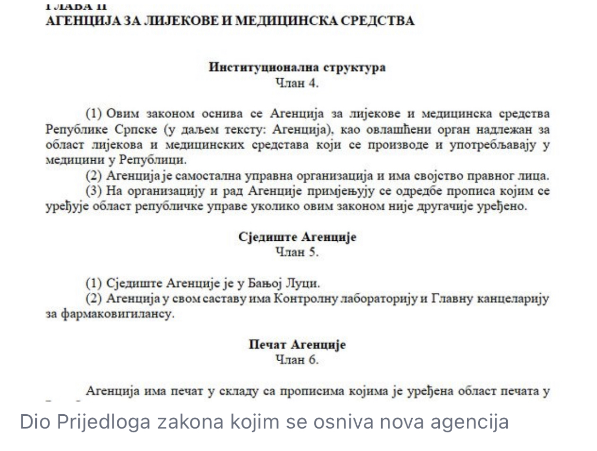 DRŽAVNI UDAR: Republika Srpska službeno krenula u prijenos nadležnosti, prva na meti Agencija za lijekove BiH 1 5E329482 D188 4BE8 833E 7C7487798A27