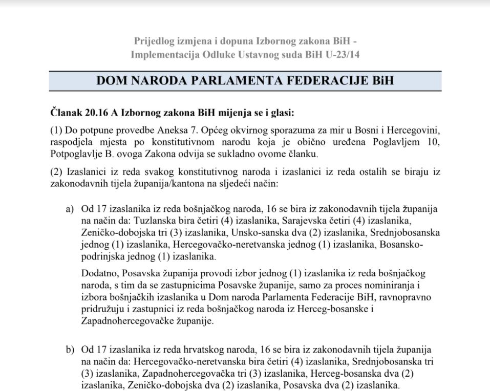 KARTE SU OTVORENE: Pogledajte HNS-ove konačne prijedloge izmjena Izbornog zakona BiH i Ustava BiH (FOTO) 2 hdz2