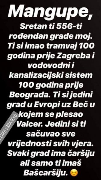 Čeda Jovanović čestitao Dan grada Sarajeva: "Svaki grad ima čaršiju ali samo ti imaš Baščaršiju" 1 w873