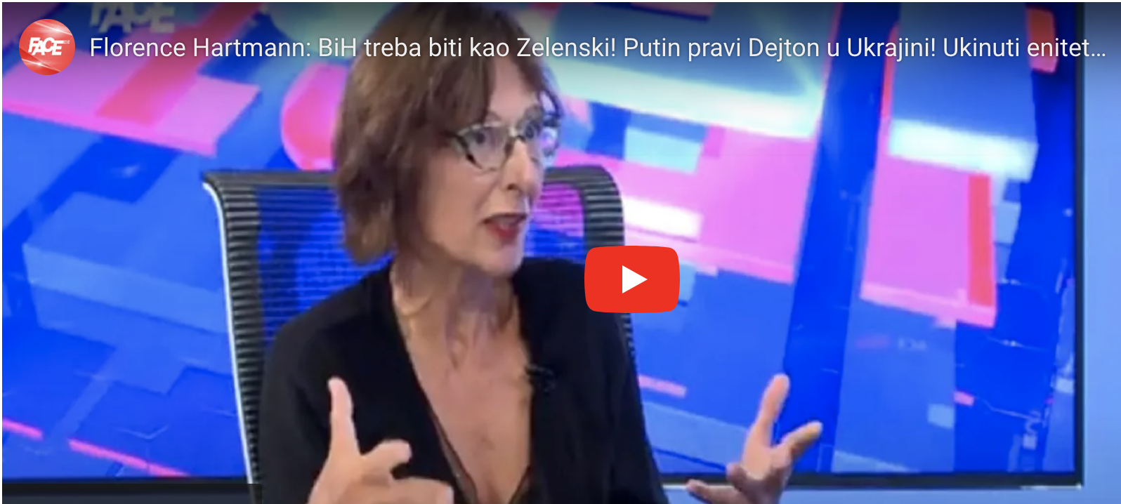 Florence Hartmann: BiH treba biti kao Zelenski! Putin pravi Dejton u Ukrajini! Ukinuti enitete u BiH