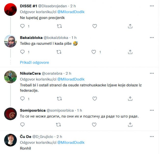 „NE LUPETAJ, GOSPODINE PREDSJEDNIČE…“: Društvene mreže gore nakon Dodikovih riječi o muslimanskom radikalizmu… 1 TW 123