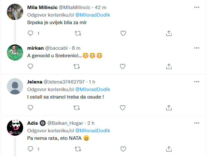 „NE LUPETAJ, GOSPODINE PREDSJEDNIČE…“: Društvene mreže gore nakon Dodikovih riječi o muslimanskom radikalizmu… 2 TW34