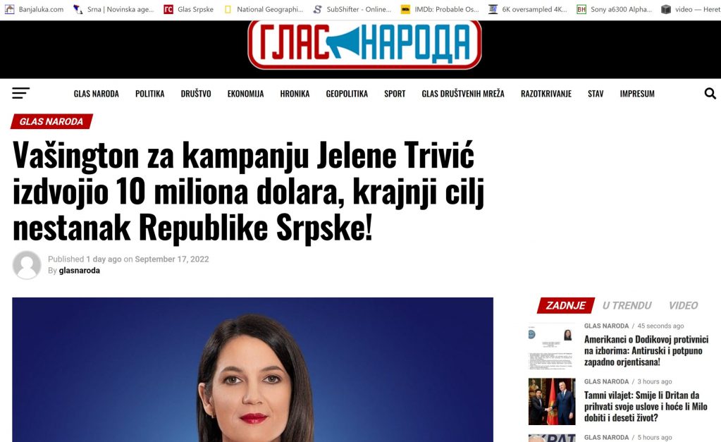 PUKLA VELIKA BRUKA: Pogledajte kako se Dodikov javni servis izblamirao u pokušaju plasiranja novih laži... 2 09192022090048