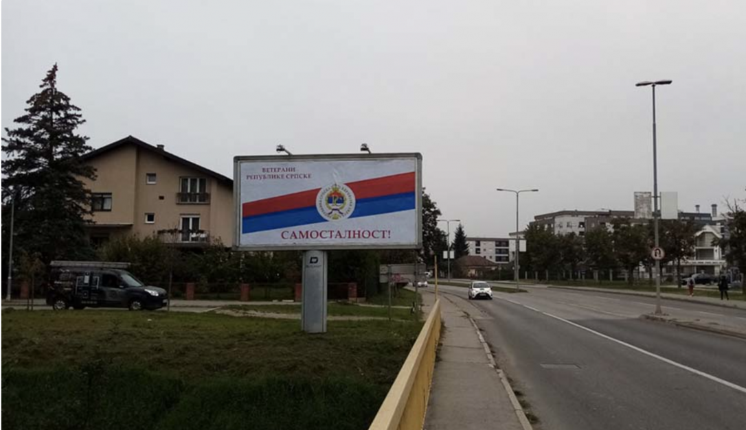 Širom Banje Luke bilbordi s natpisom 'Samostalnost' 3 Screenshot 2022 10 14 at 09.33.00