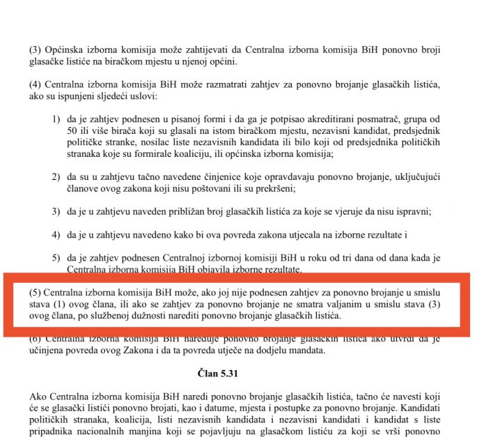 izborni odluka