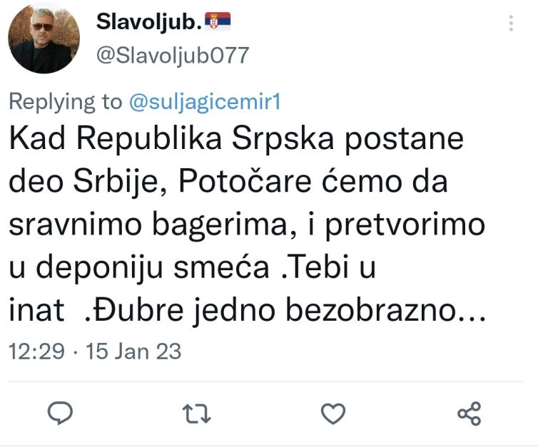STRAŠNJE PRIJETNJE EKSTREMISTA IZ SRBIJE I RS-a: Pozivaju na "denacifikaciju" i rušenje Memorijalnog centra u Potočarima (FOTO) 4 FmgpXwdXoAAyvOc