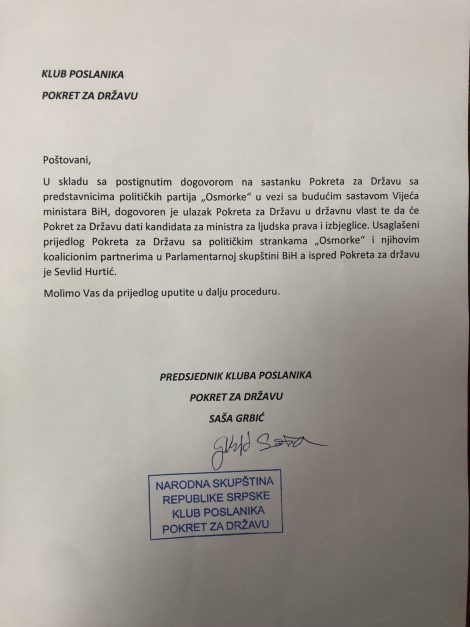 SEVLID HURTIĆ NAJAVLJUJE: "Ukoliko se to dogodi odmah ću podnijeti ostavku..." 1 hurtic papir