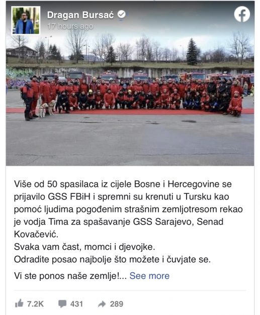 Dragan Bursać o potezu GSS FBiH: Svaka vam čast, momci i djevojke! 1 F928E75C 3EFD 4216 8343 3F8D47EF65A2