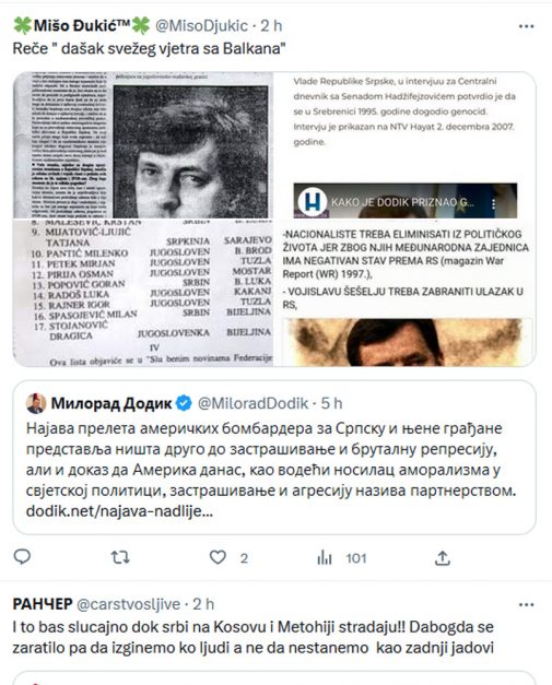 „PA, OBORI IH, MILORADE…“: Gore društvene mreže nakon Dodikove reakcije na prelet američkih aviona… 3 dodi2