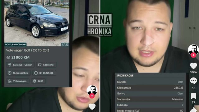 Još jedna prevara na OLX-u: “Prodaje se Golf 7 sa skinutih 200.000 KM