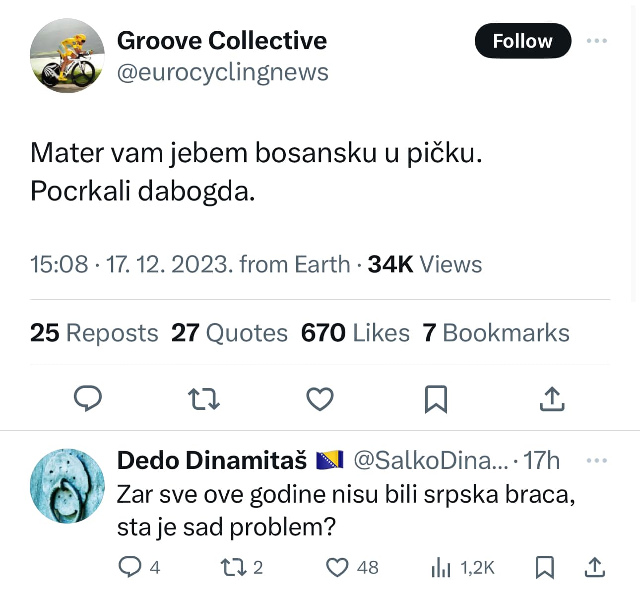 Srbin iz Srbije poslao poruku: RS treba ukinuti, stoka krezuba nam određuje sudbinu Beograda… 2 dfgd