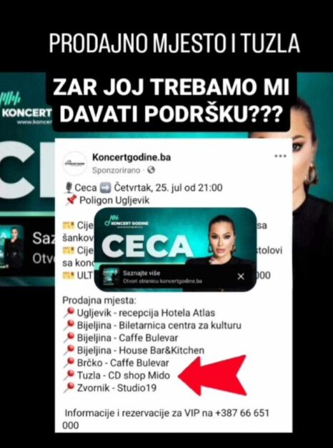 ŠOK! U Tuzli prodaju karte za Cecin koncert 1 IMG 2366